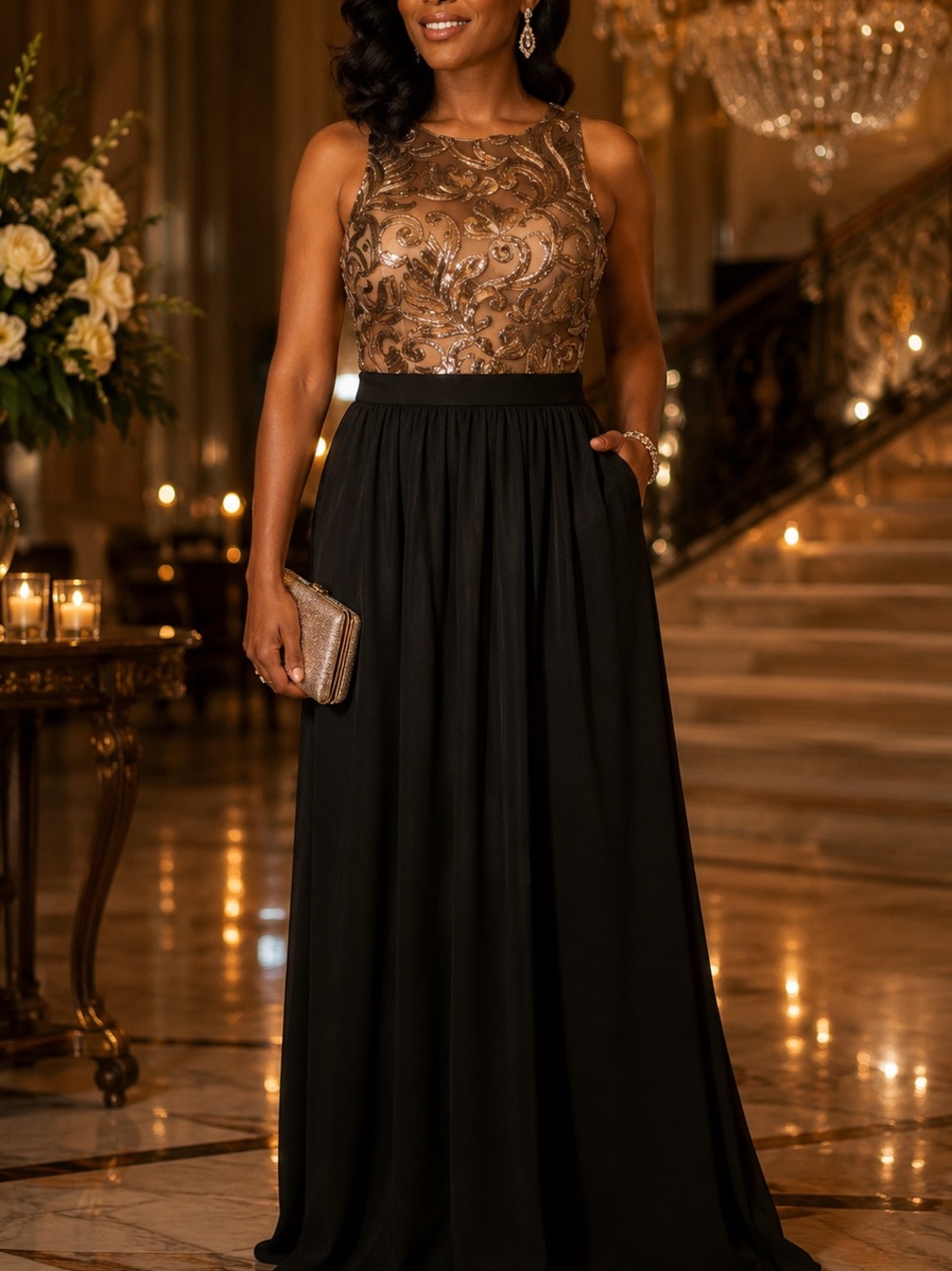 Tawny Seqiun Formal Gown Size S